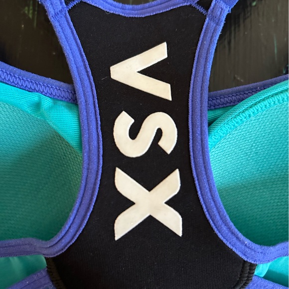 VSX Sports Bra - 34B (Adjustable) - Aqua/Blue - Picture 4 of 6